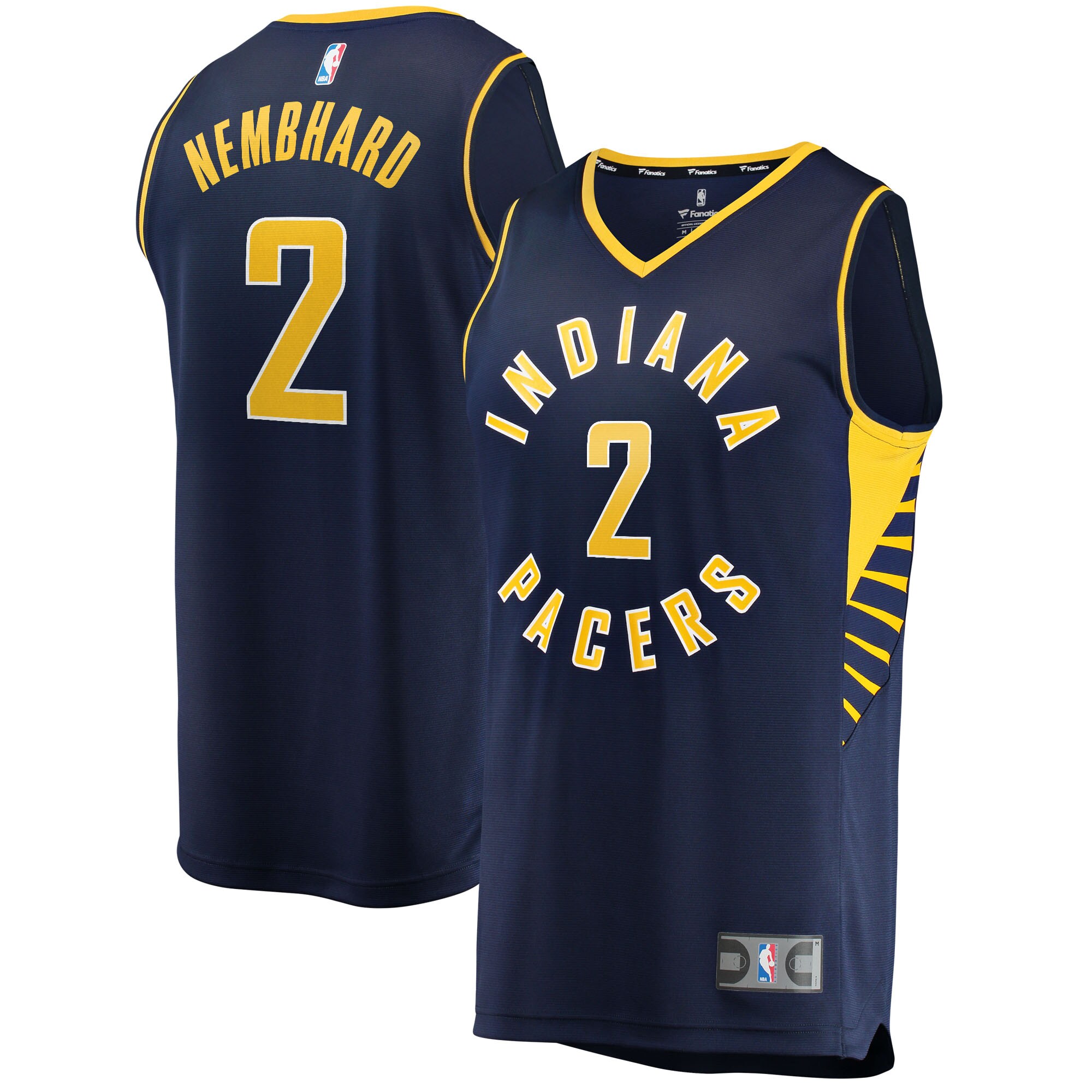 NBA men8217s indiana pacers andrew nembhard fanatics navy fast break replica jersey – icon edition Collection - Official Jerseys & Hats | NBA Store