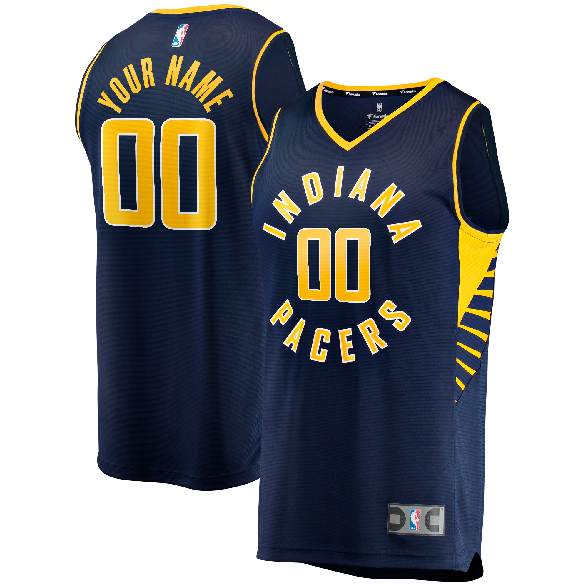 NBA men8217s indiana pacers fanatics navy fast break custom replica jersey – icon edition Collection - Official Jerseys & Hats | NBA Store