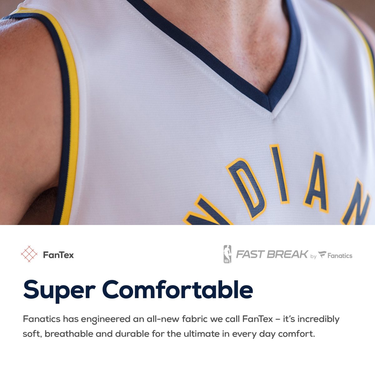 NBA men8217s indiana pacers fanatics navy fast break custom replica jersey – icon edition Collection - Official Jerseys & Hats | NBA Store