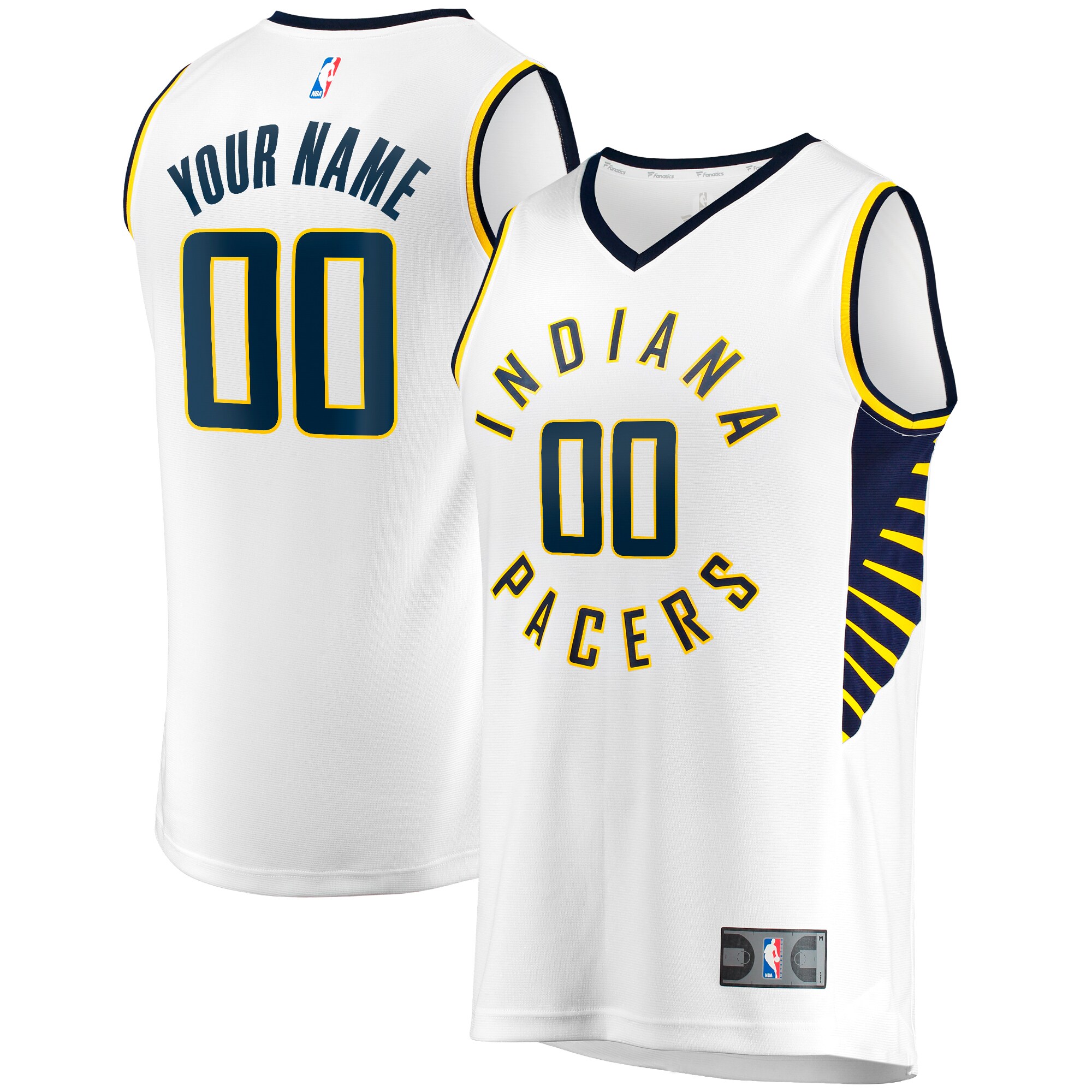 NBA men8217s indiana pacers fanatics white fast break custom replica jersey – association edition Collection - Official Jerseys & Hats | NBA Store