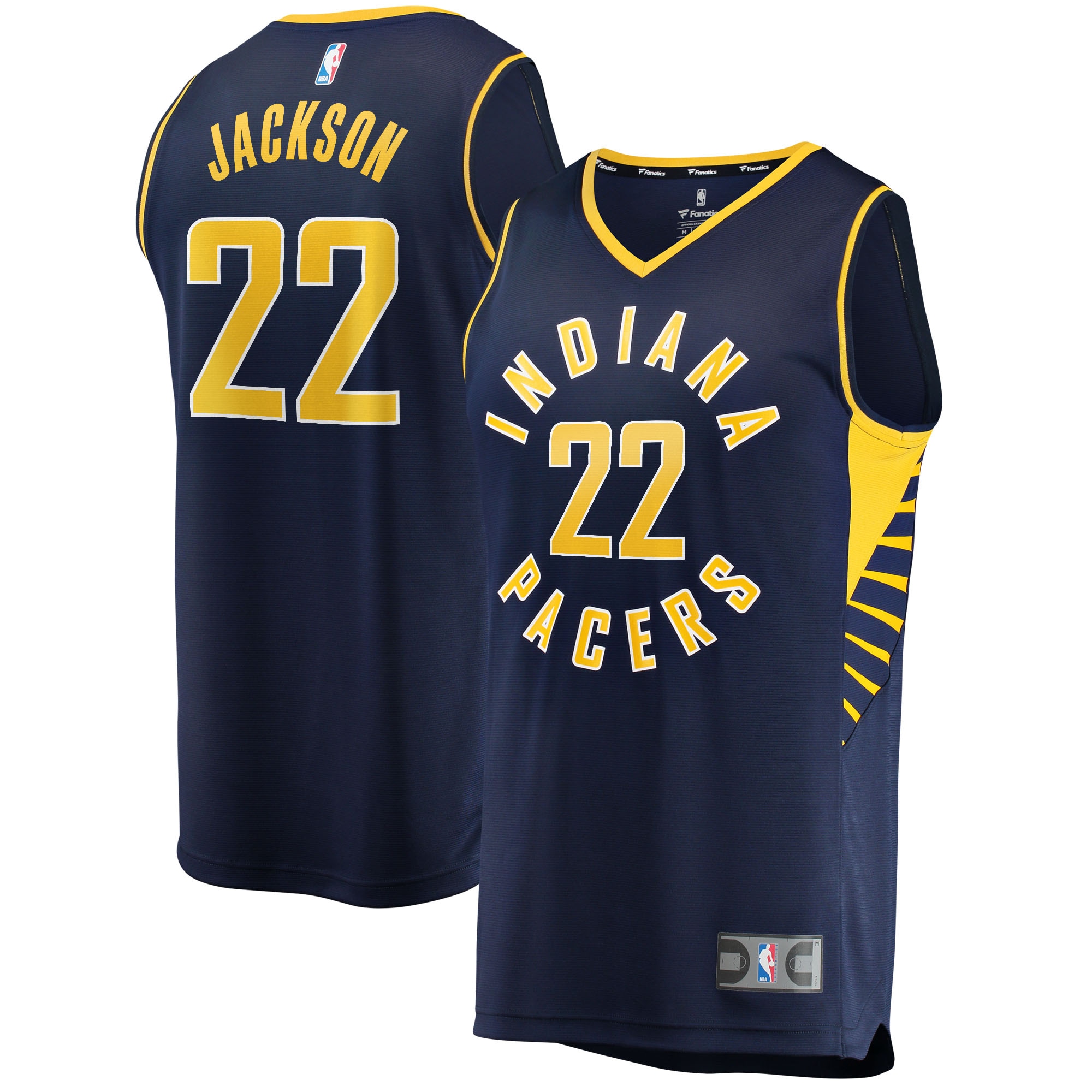 NBA men8217s indiana pacers isaiah jackson fanatics navy fast break replica player jersey – icon edition Collection - Official Jerseys & Hats | NBA Store