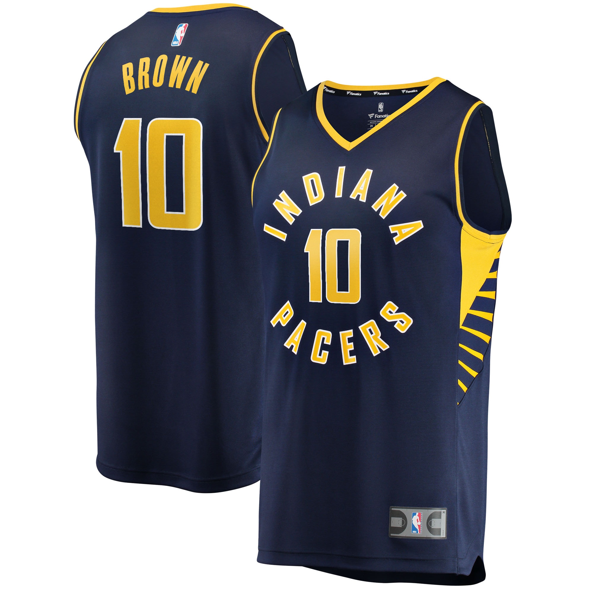 NBA men8217s indiana pacers kendall brown fanatics navy 202122 fast break replica jersey – icon edition Collection - Official Jerseys & Hats | NBA Store