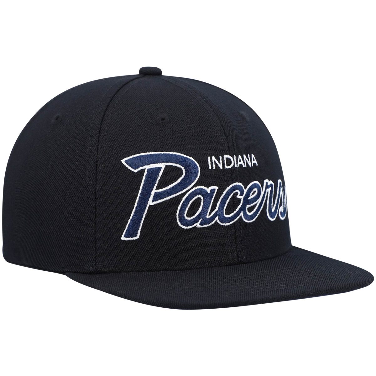 NBA men8217s indiana pacers mitchell amp ness black hardwood classics script 2.0 snapback hat Collection - Official Jerseys & Hats | NBA Store