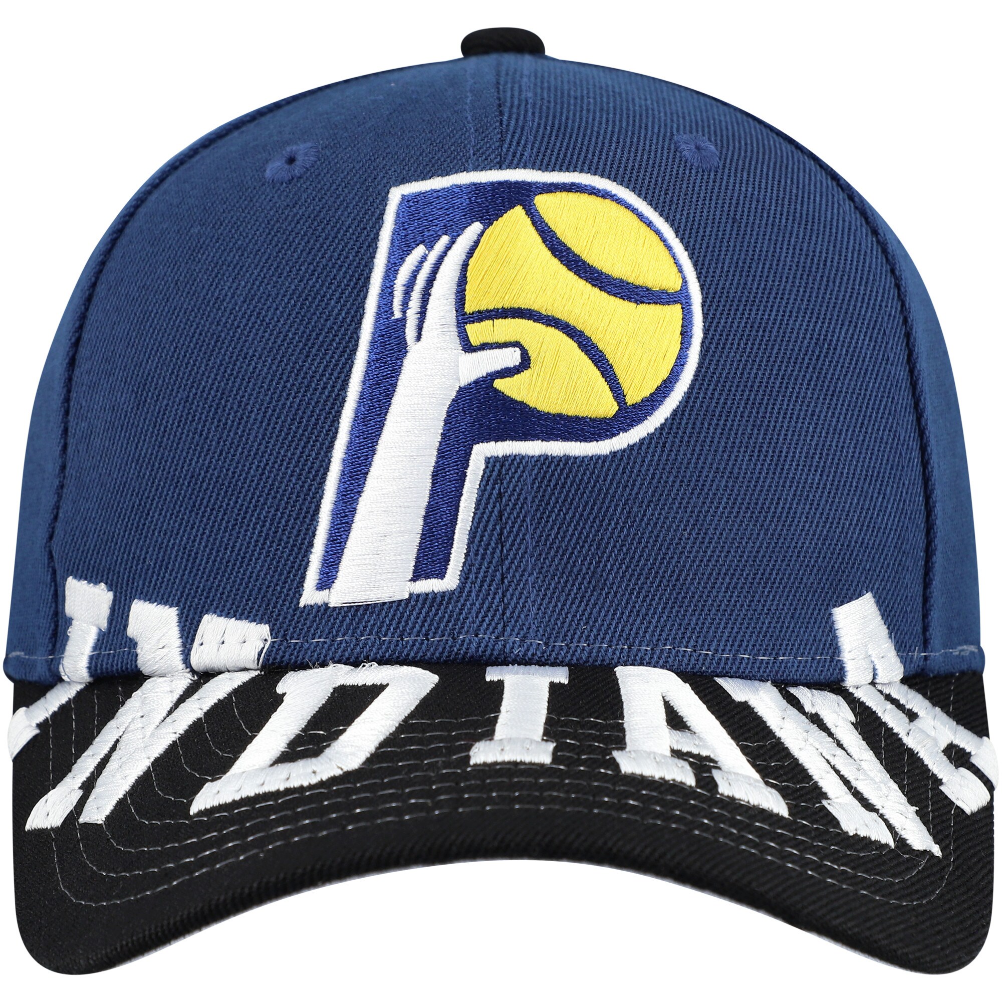 NBA men8217s indiana pacers mitchell amp ness navyblack underarch two-tone pro crown snapback hat Collection - Official Jerseys & Hats | NBA Store