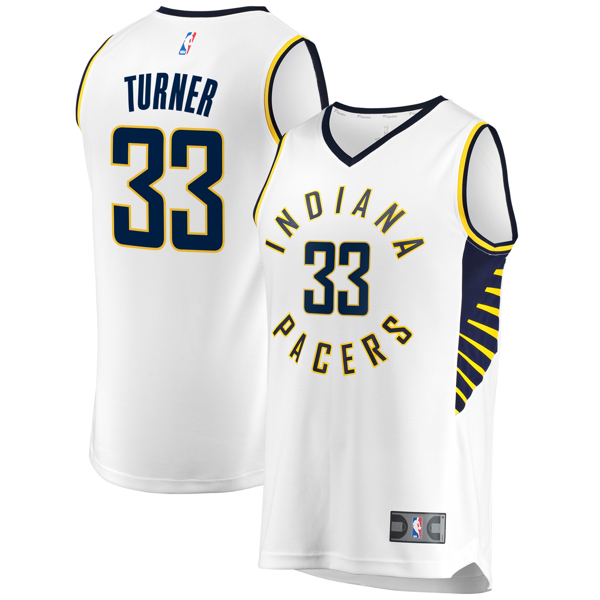 NBA men8217s indiana pacers myles turner fanatics white fast break replica jersey – association edition Collection - Official Jerseys & Hats | NBA Store