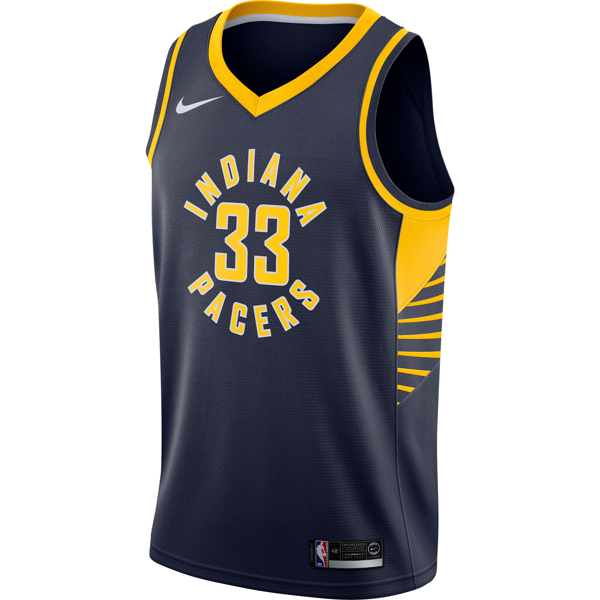 NBA men8217s indiana pacers myles turner nike navy swingman jersey – icon edition Collection - Official Jerseys & Hats | NBA Store