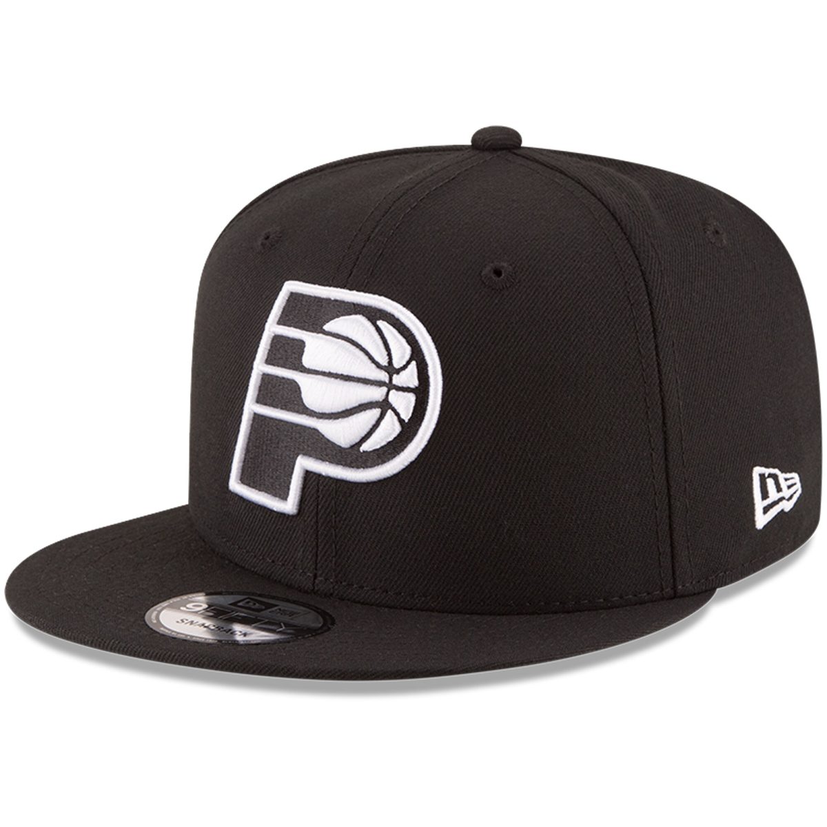 NBA men8217s indiana pacers new era black black amp white logo 9fifty adjustable snapback hat Collection - Official Jerseys & Hats | NBA Store