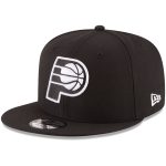 NBA men8217s indiana pacers new era black black amp white logo 9fifty adjustable snapback hat Collection - Official Jerseys & Hats | NBA Store
