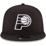 NBA men8217s indiana pacers new era black black amp white logo 9fifty adjustable snapback hat Collection - Official Jerseys & Hats | NBA Store