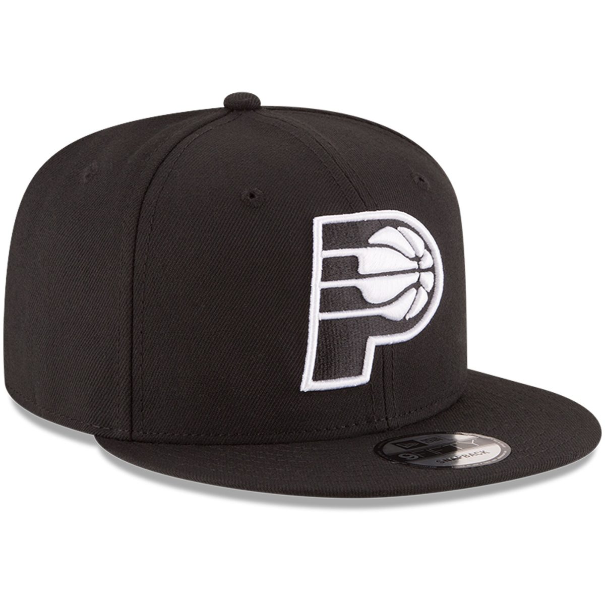 NBA men8217s indiana pacers new era black black amp white logo 9fifty adjustable snapback hat Collection - Official Jerseys & Hats | NBA Store