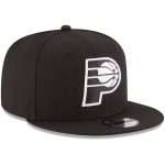 NBA men8217s indiana pacers new era black black amp white logo 9fifty adjustable snapback hat Collection - Official Jerseys & Hats | NBA Store
