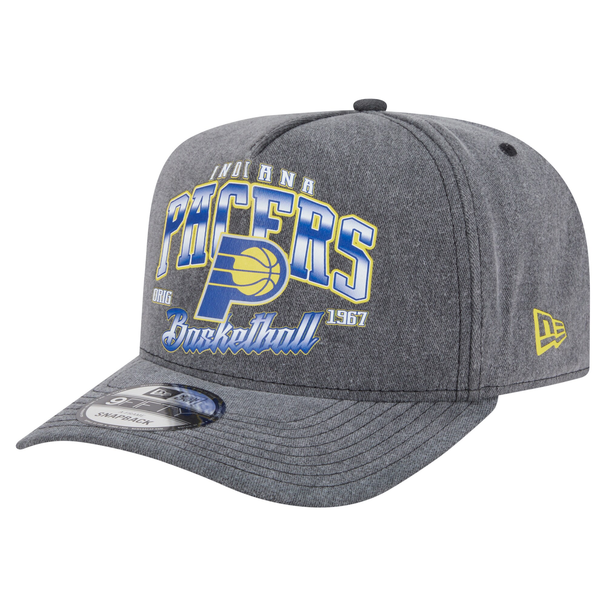 NBA men8217s indiana pacers new era charcoal throwback washed pre-curved 9fifty snapback hat Collection - Official Jerseys & Hats | NBA Store