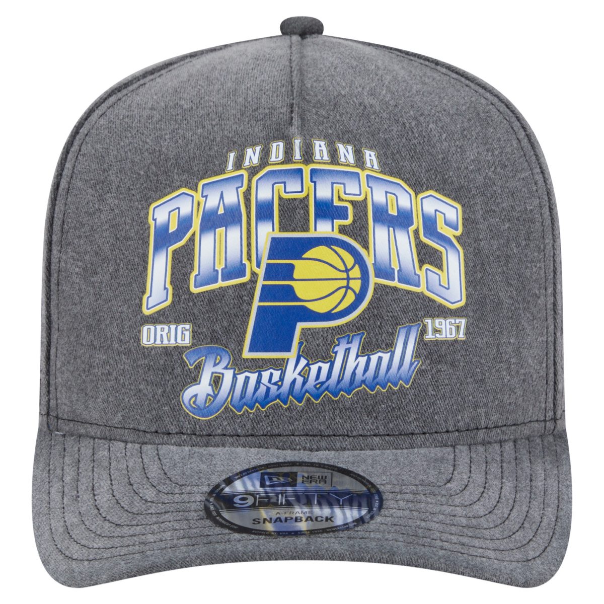 NBA men8217s indiana pacers new era charcoal throwback washed pre-curved 9fifty snapback hat Collection - Official Jerseys & Hats | NBA Store