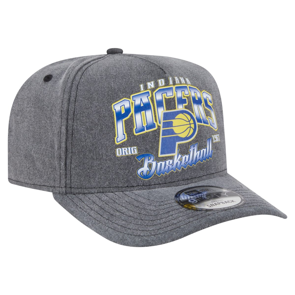 NBA men8217s indiana pacers new era charcoal throwback washed pre-curved 9fifty snapback hat Collection - Official Jerseys & Hats | NBA Store