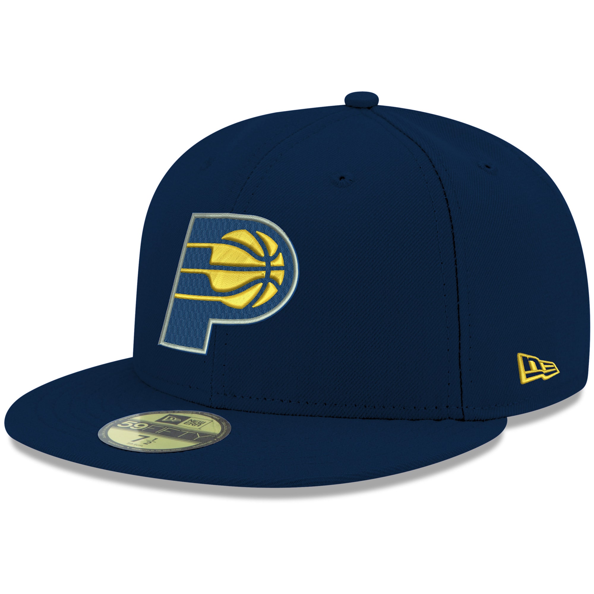 NBA men8217s indiana pacers new era navy official team color 59fifty fitted hat Collection - Official Jerseys & Hats | NBA Store