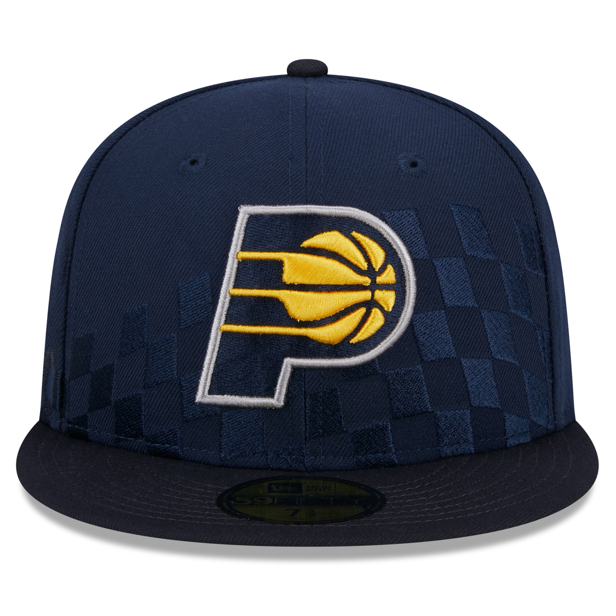 NBA men8217s indiana pacers new era navy rally drive checkerboard 59fifty crown fitted hat Collection - Official Jerseys & Hats | NBA Store