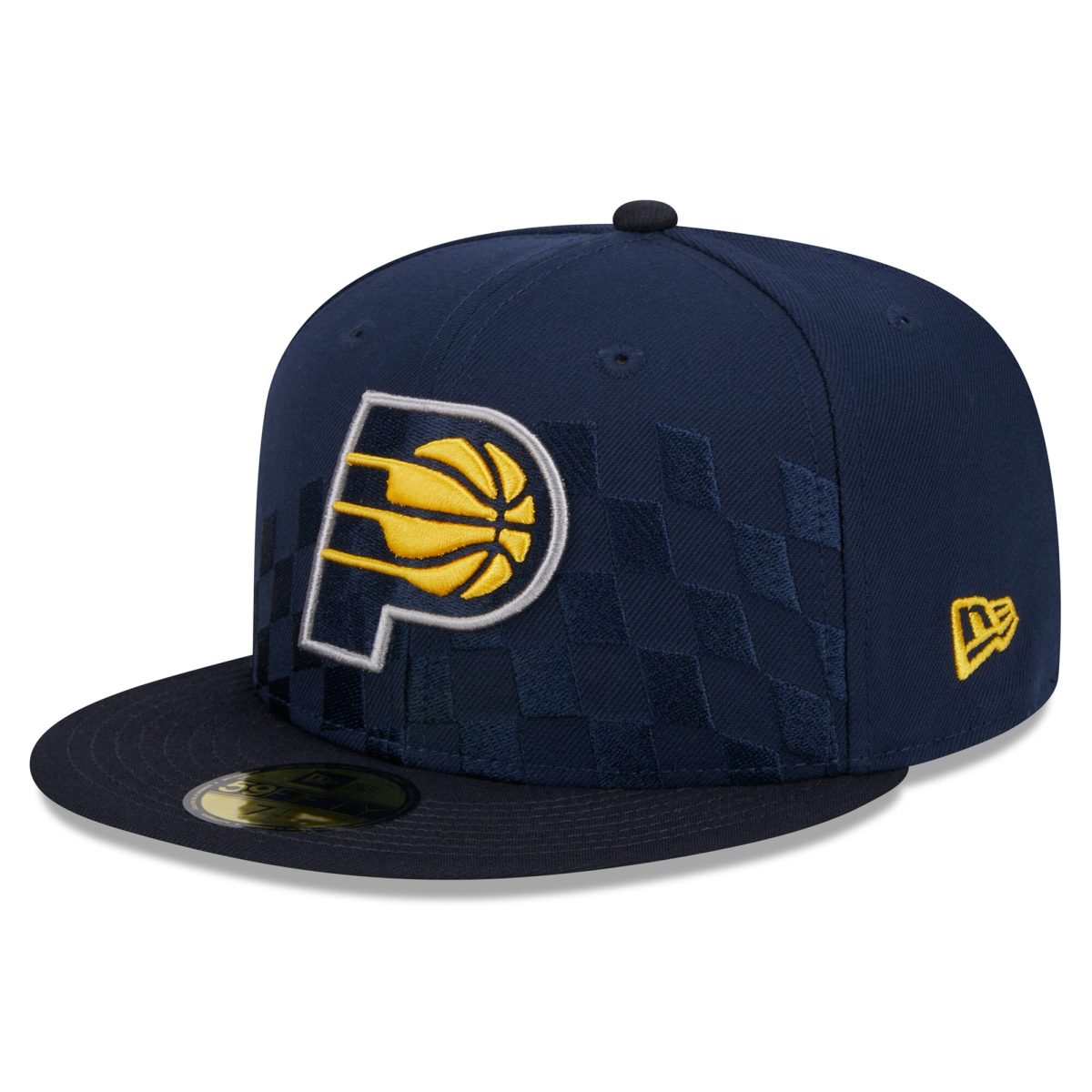 NBA men8217s indiana pacers new era navy rally drive checkerboard 59fifty crown fitted hat Collection - Official Jerseys & Hats | NBA Store
