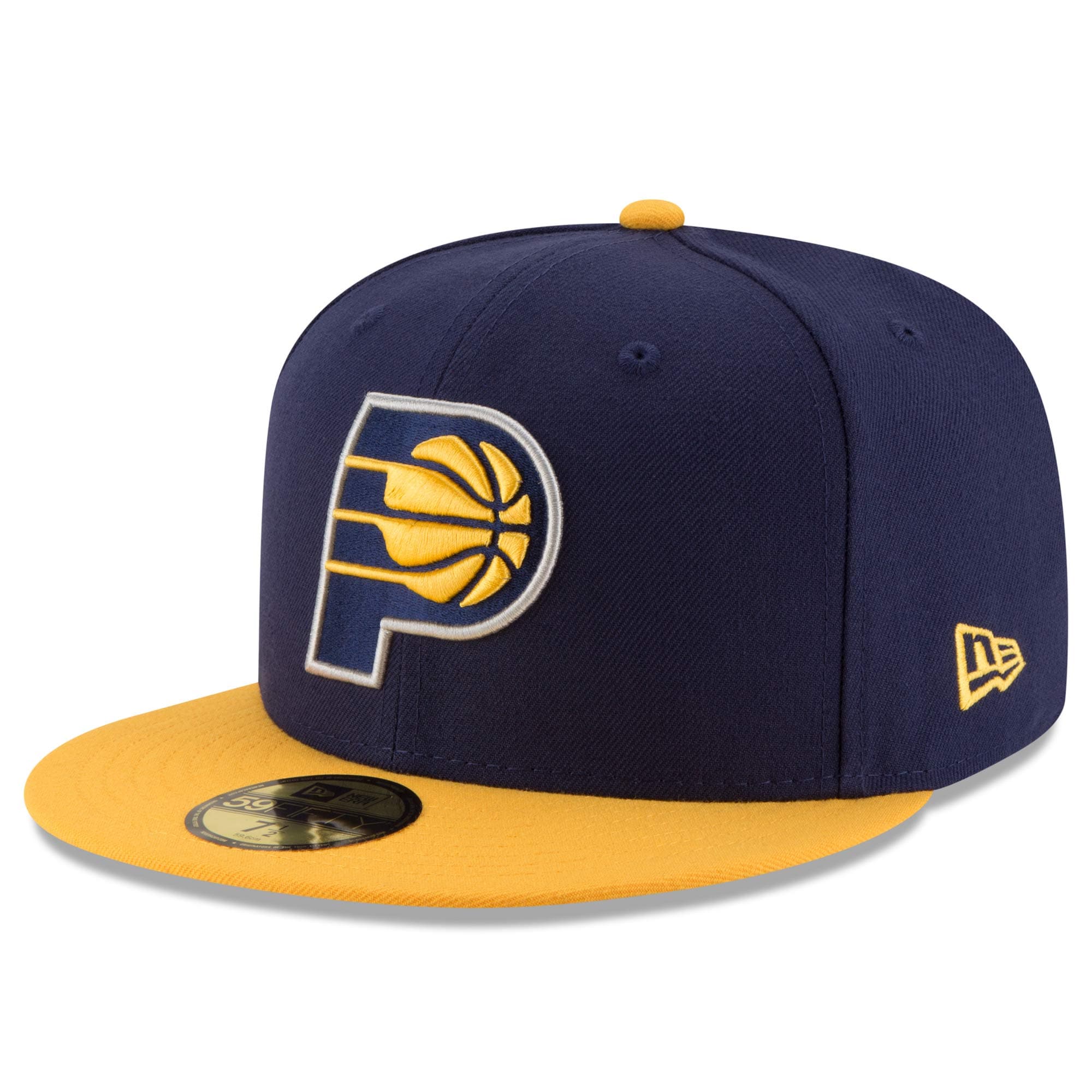 NBA men8217s indiana pacers new era navyyellow official team color 2tone 59fifty fitted hat Collection - Official Jerseys & Hats | NBA Store