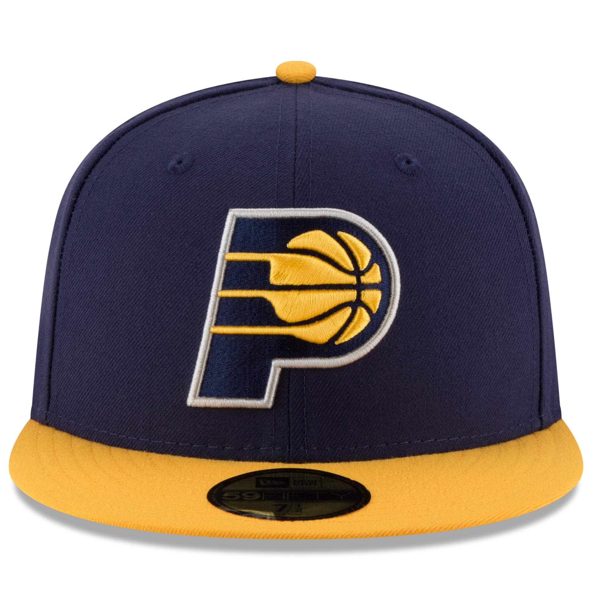 NBA men8217s indiana pacers new era navyyellow official team color 2tone 59fifty fitted hat Collection - Official Jerseys & Hats | NBA Store