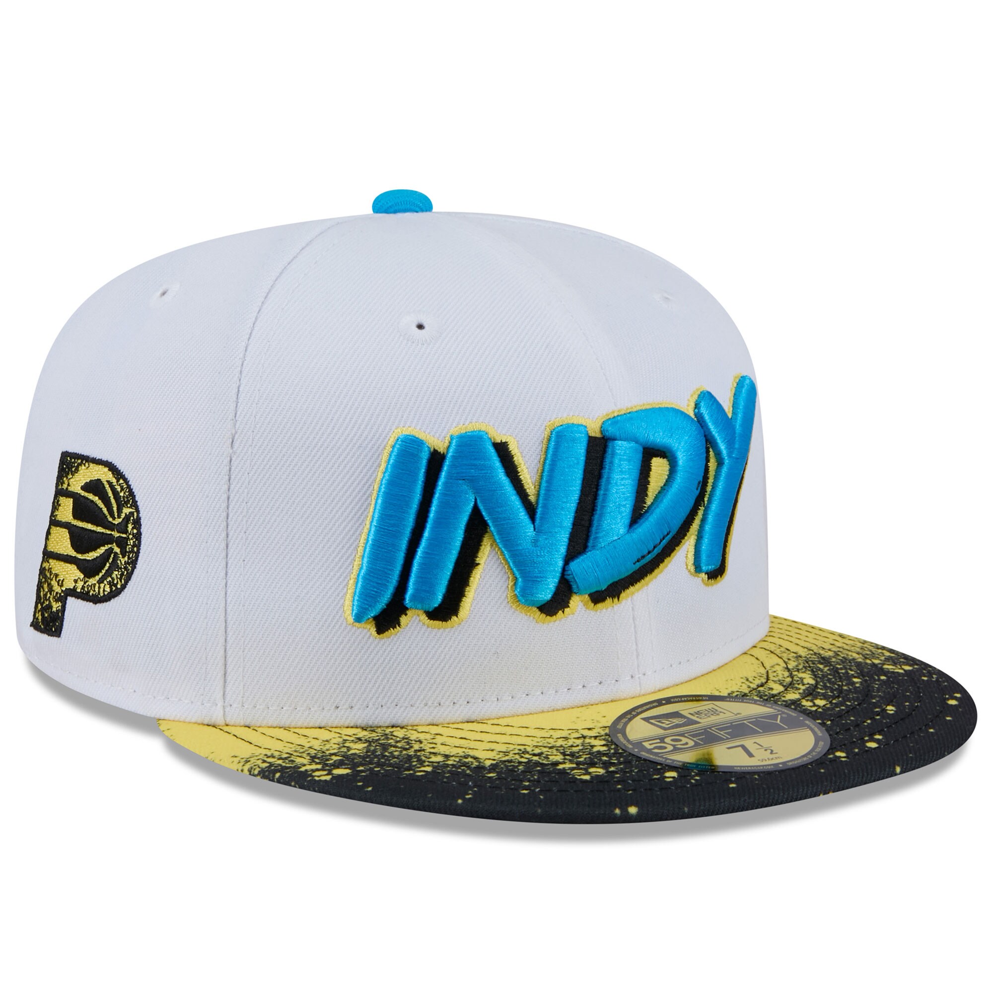 NBA men8217s indiana pacers new era white 202425 city edition 59fifty fitted hat Collection - Official Jerseys & Hats | NBA Store