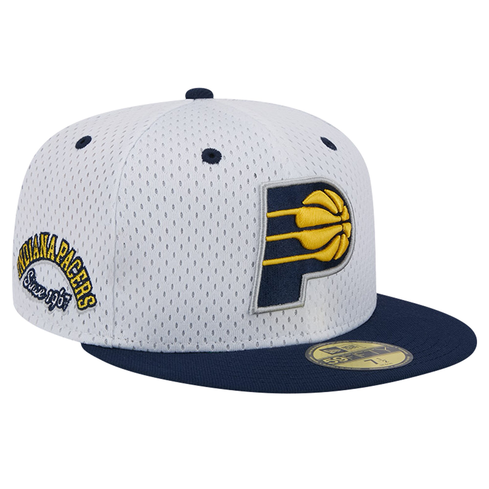 NBA men8217s indiana pacers new era whitenavy throwback 2tone 59fifty fitted hat Collection - Official Jerseys & Hats | NBA Store