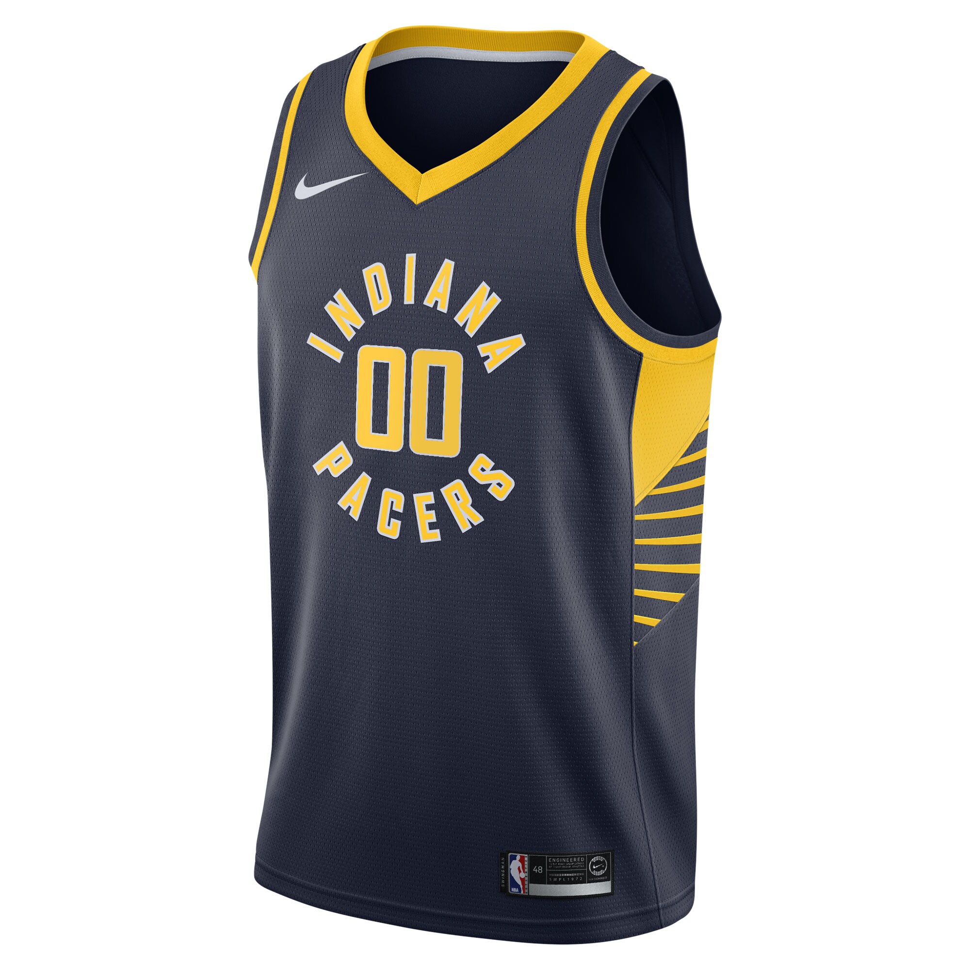 NBA men8217s indiana pacers nike navy 202021 swingman custom jersey – icon edition Collection - Official Jerseys & Hats | NBA Store