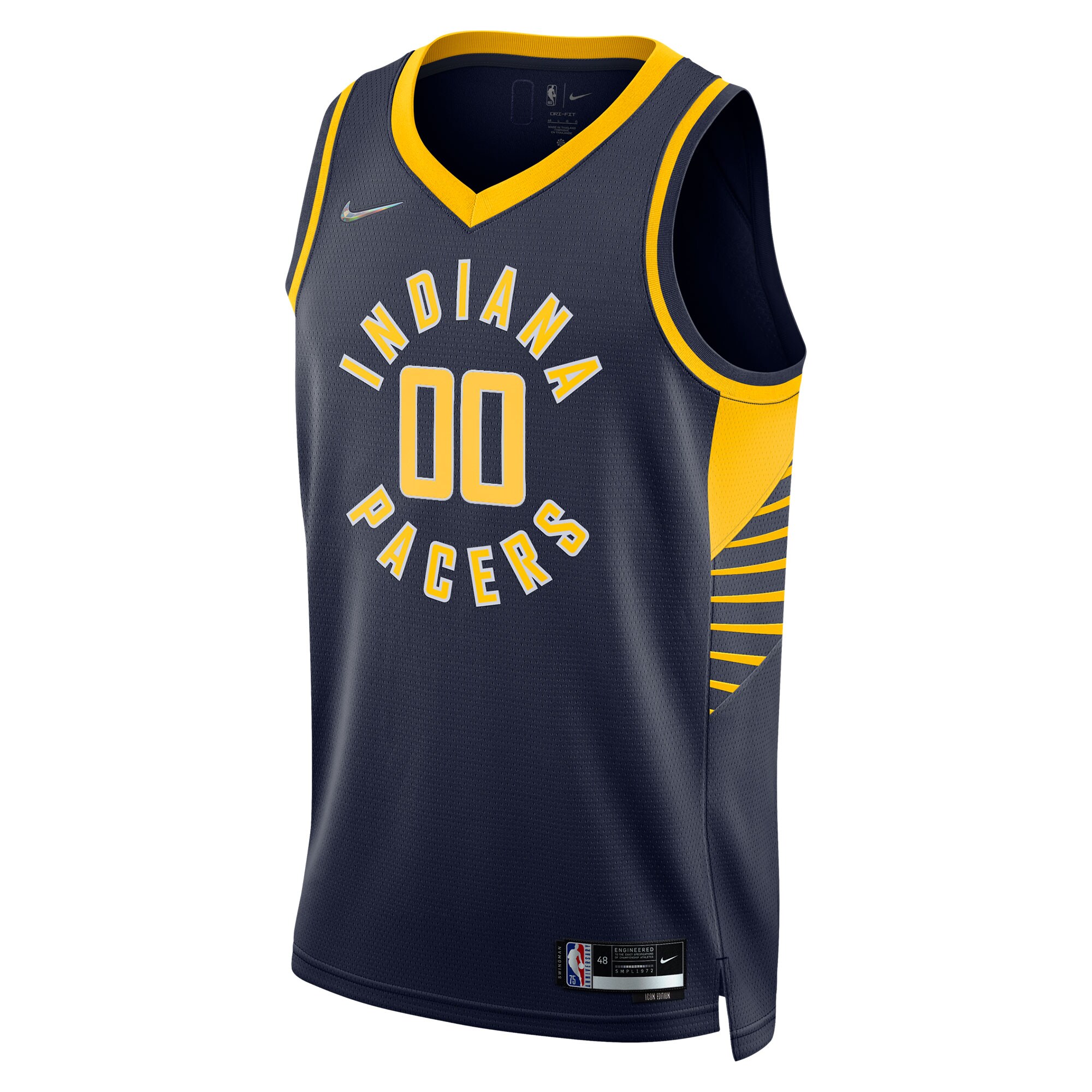 NBA men8217s indiana pacers nike navy 202122 diamond swingman custom jersey – icon edition Collection - Official Jerseys & Hats | NBA Store