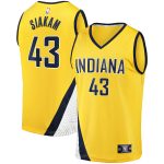 NBA men8217s indiana pacers pascal siakam fanatics gold fast break player jersey – statement edition Collection - Official Jerseys & Hats | NBA Store