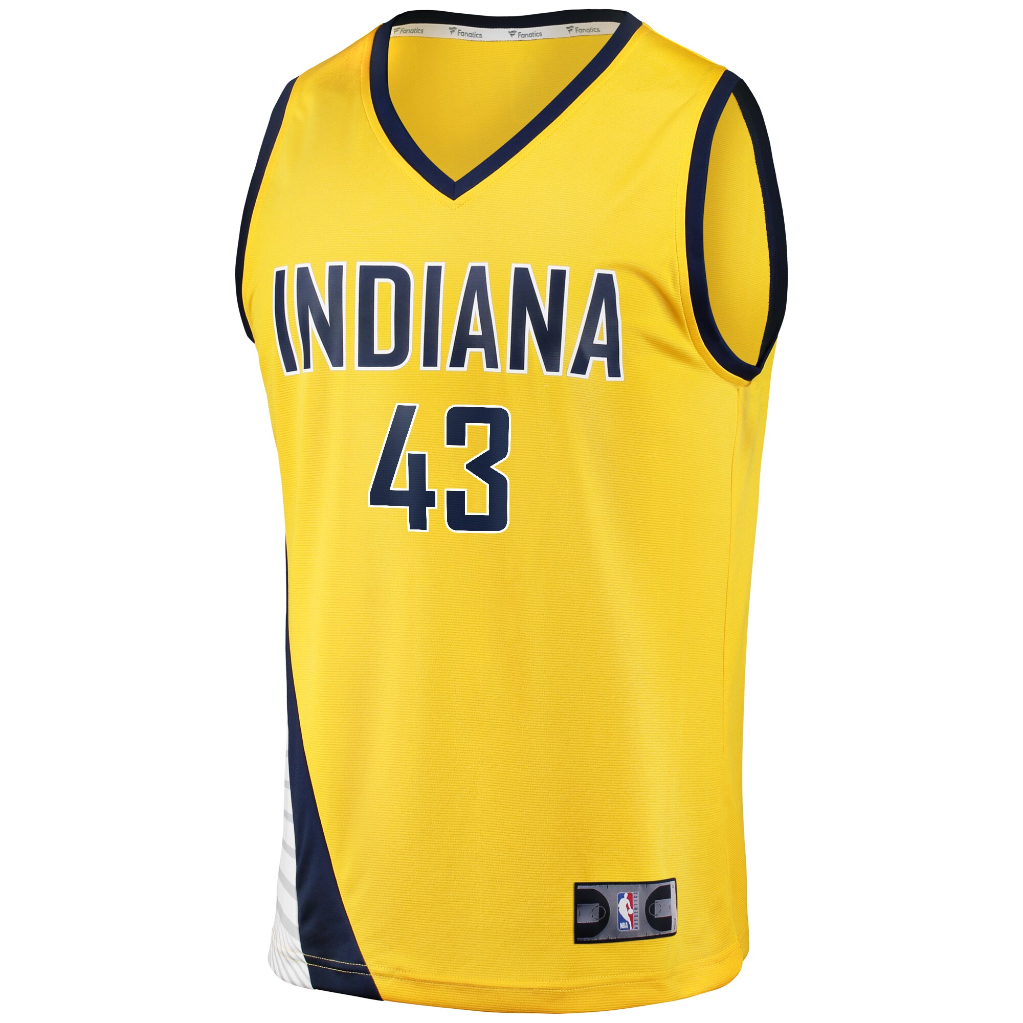 NBA men8217s indiana pacers pascal siakam fanatics gold fast break player jersey – statement edition Collection - Official Jerseys & Hats | NBA Store