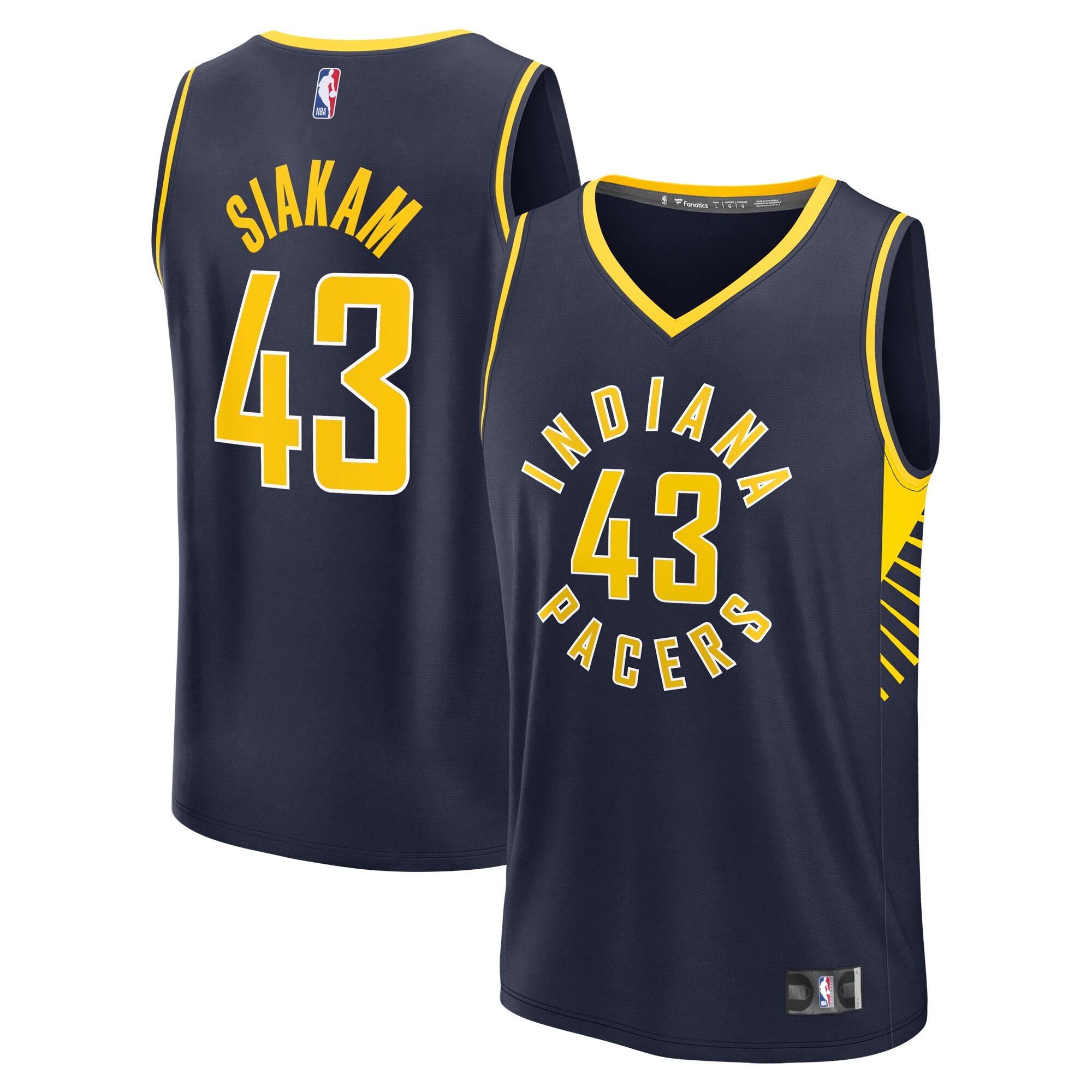 NBA men8217s indiana pacers pascal siakam fanatics navy fast break player jersey – icon edition Collection - Official Jerseys & Hats | NBA Store