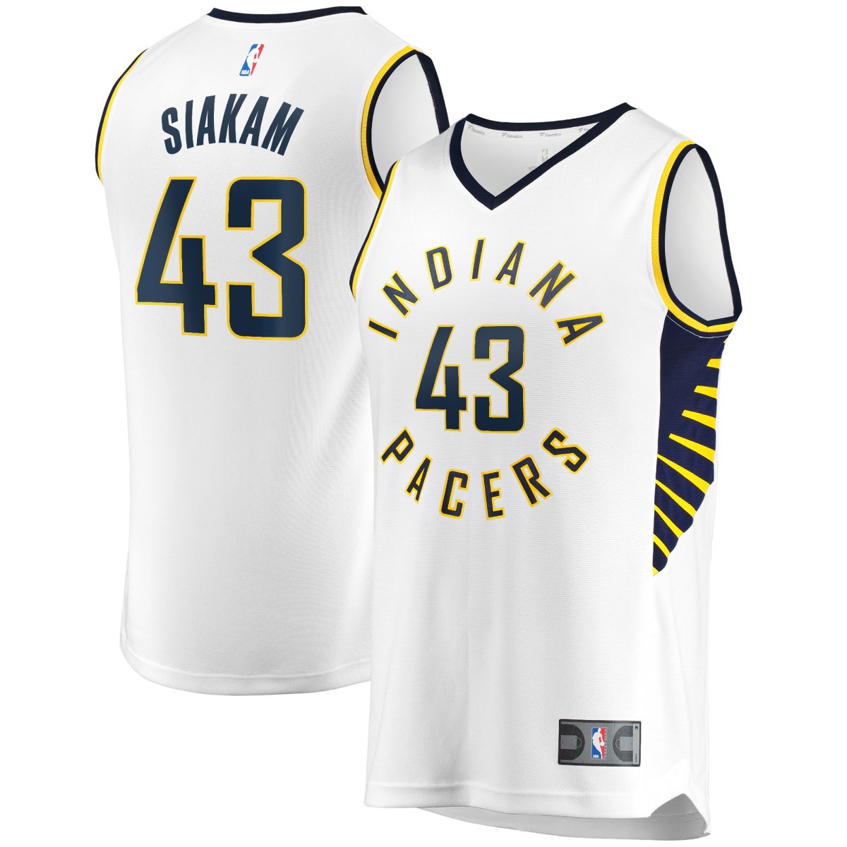 NBA men8217s indiana pacers pascal siakam fanatics white fast break player jersey – association edition Collection - Official Jerseys & Hats | NBA Store