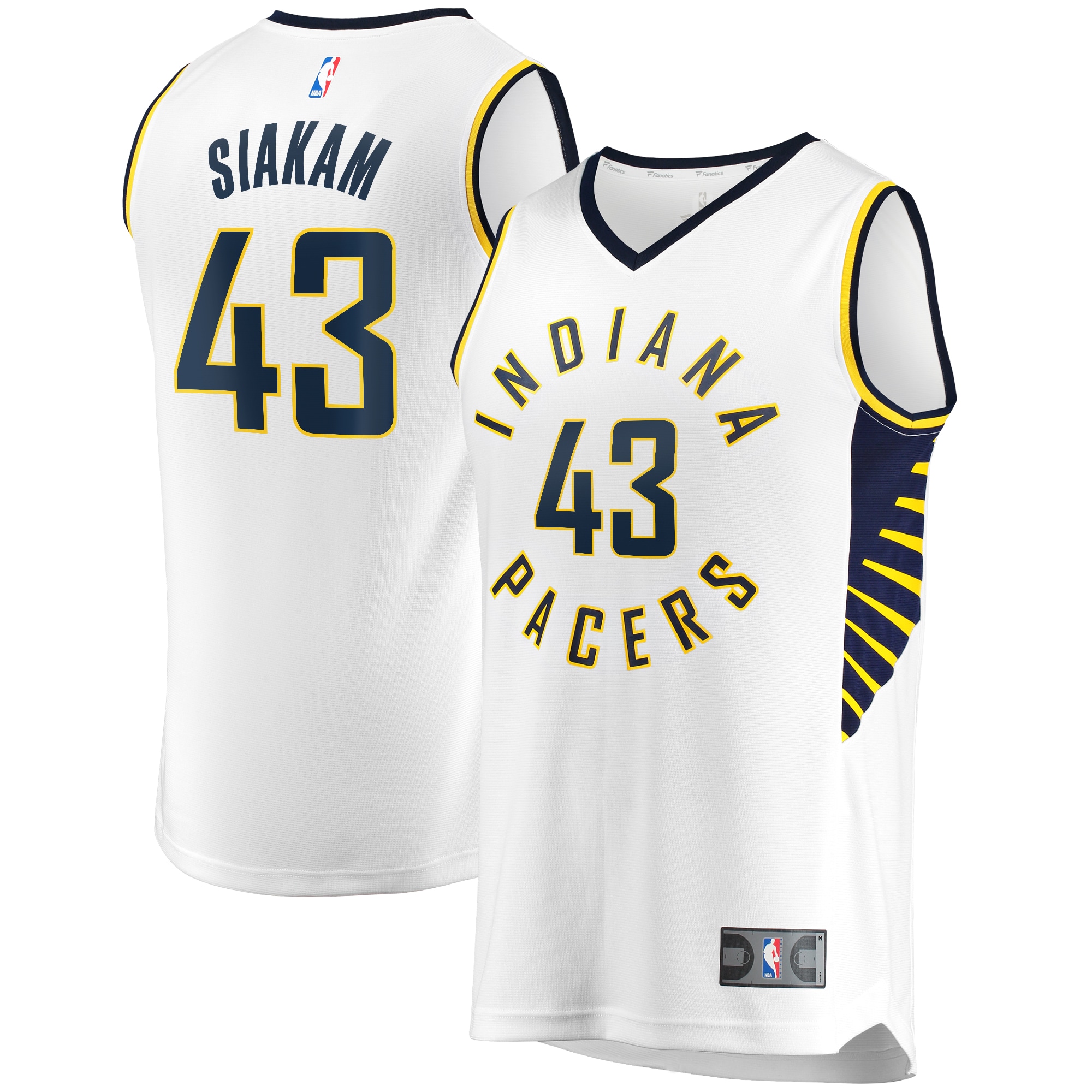 NBA men8217s indiana pacers pascal siakam fanatics white fast break player jersey – association edition Collection - Official Jerseys & Hats | NBA Store