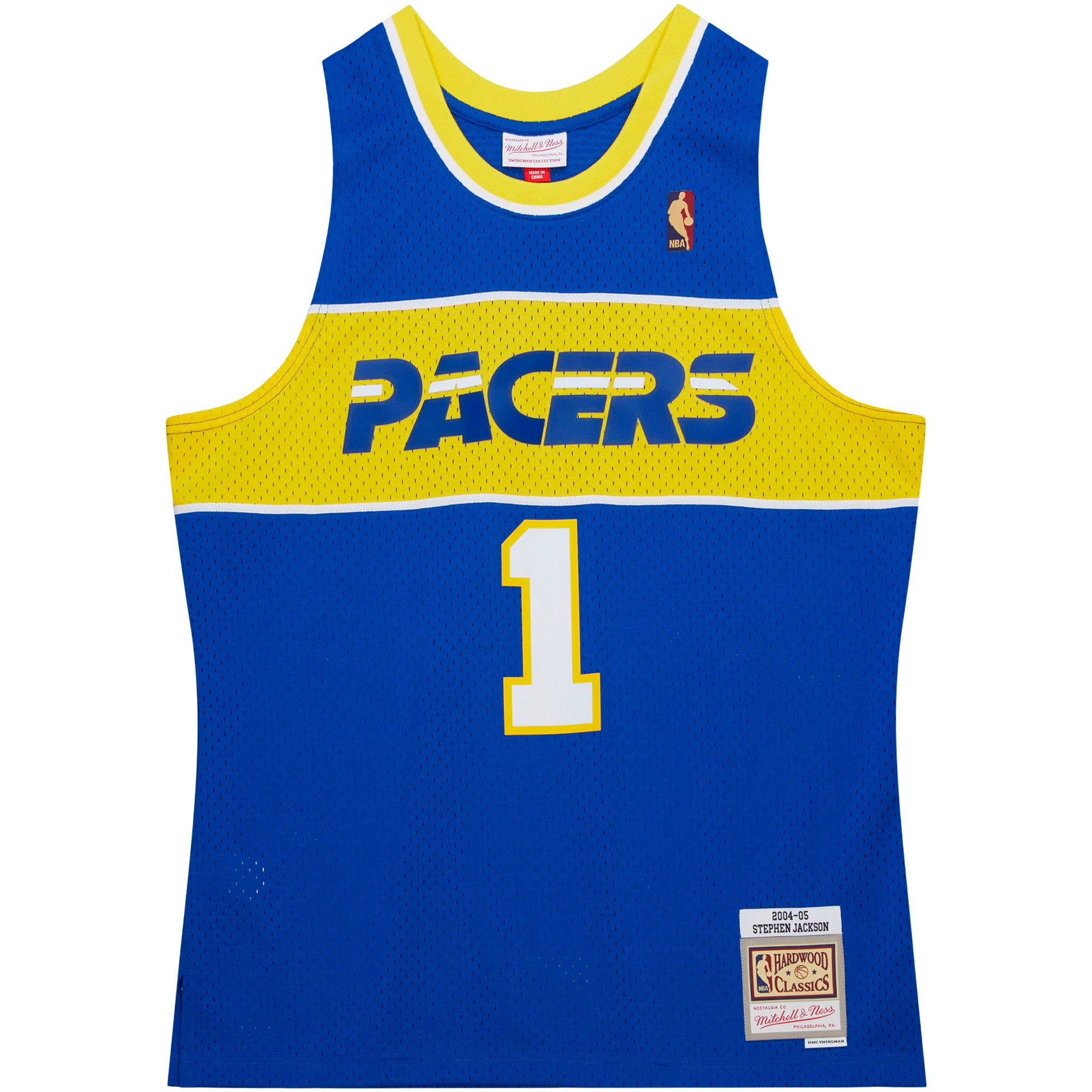 NBA men8217s indiana pacers stephen jackson mitchell amp ness royal 200405 hardwood classics swingman jersey Collection - Official Jerseys & Hats | NBA Store