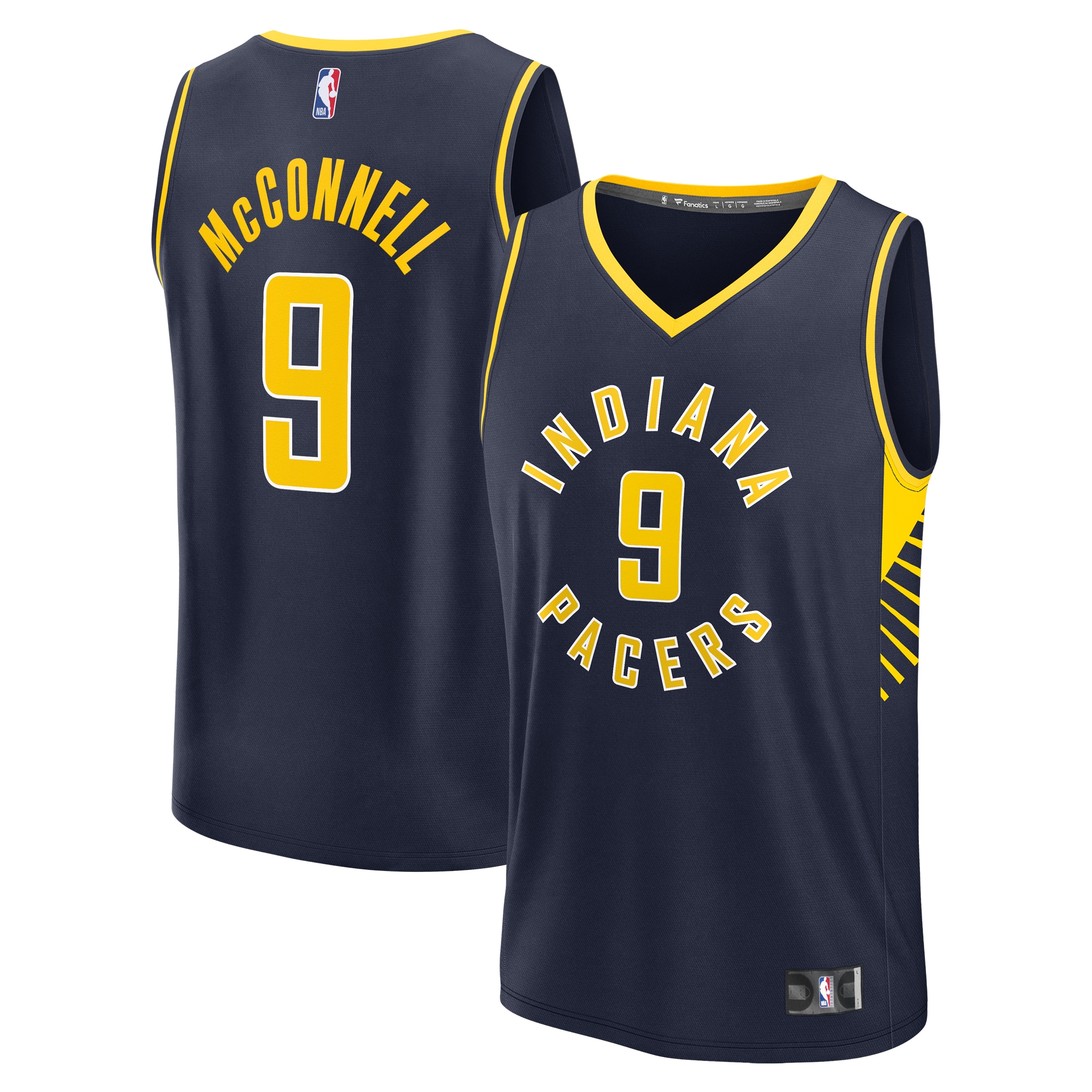 NBA men8217s indiana pacers t.j. mcconnell fanatics navy fast break replica player jersey – icon edition Collection - Official Jerseys & Hats | NBA Store