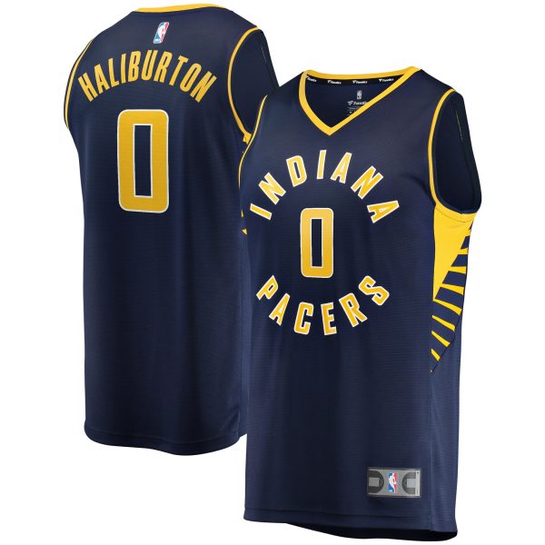 NBA men8217s indiana pacers tyrese haliburton fanatics navy fast break replica jersey – icon edition Collection - Official Jerseys & Hats | NBA Store