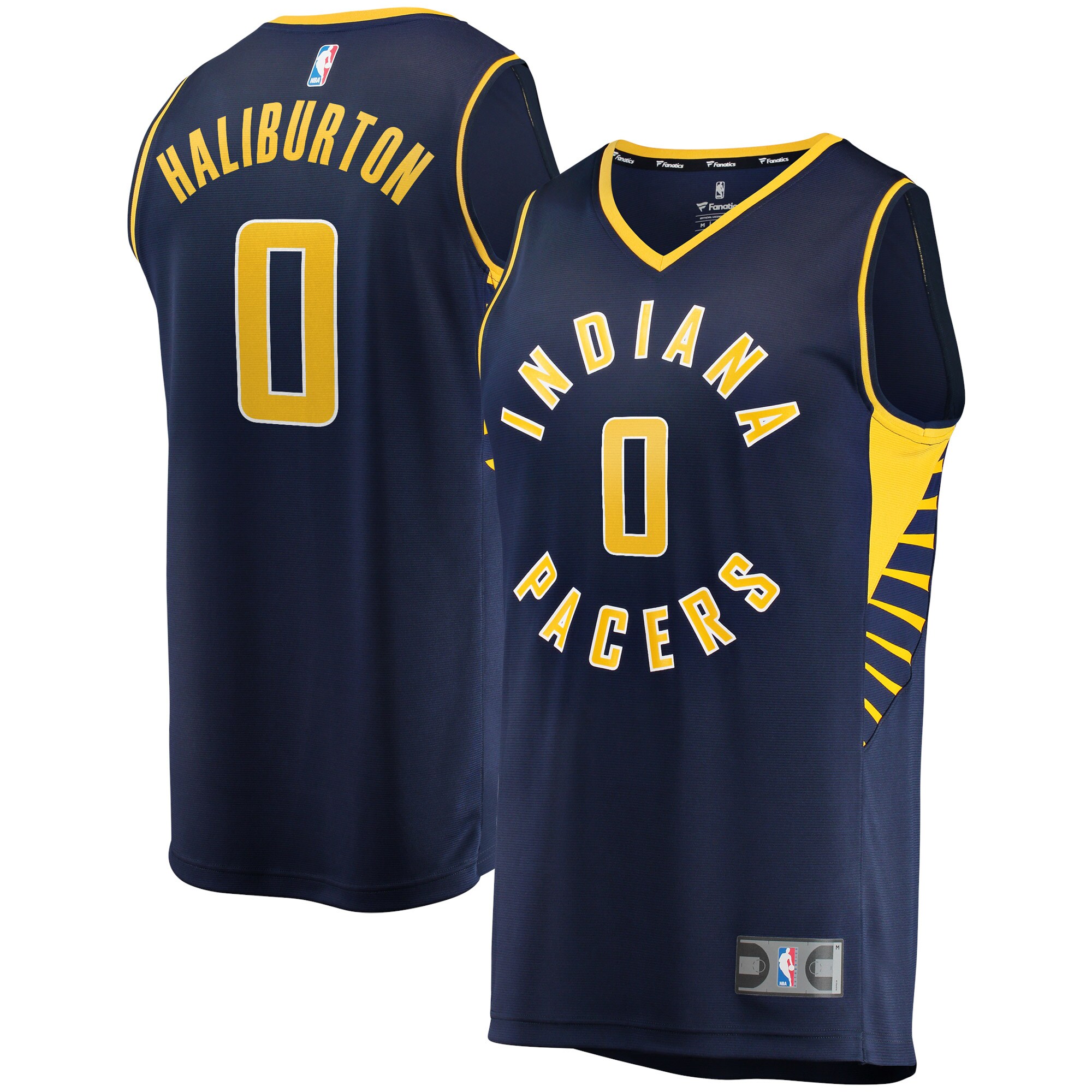 NBA men8217s indiana pacers tyrese haliburton fanatics navy fast break replica jersey – icon edition Collection - Official Jerseys & Hats | NBA Store