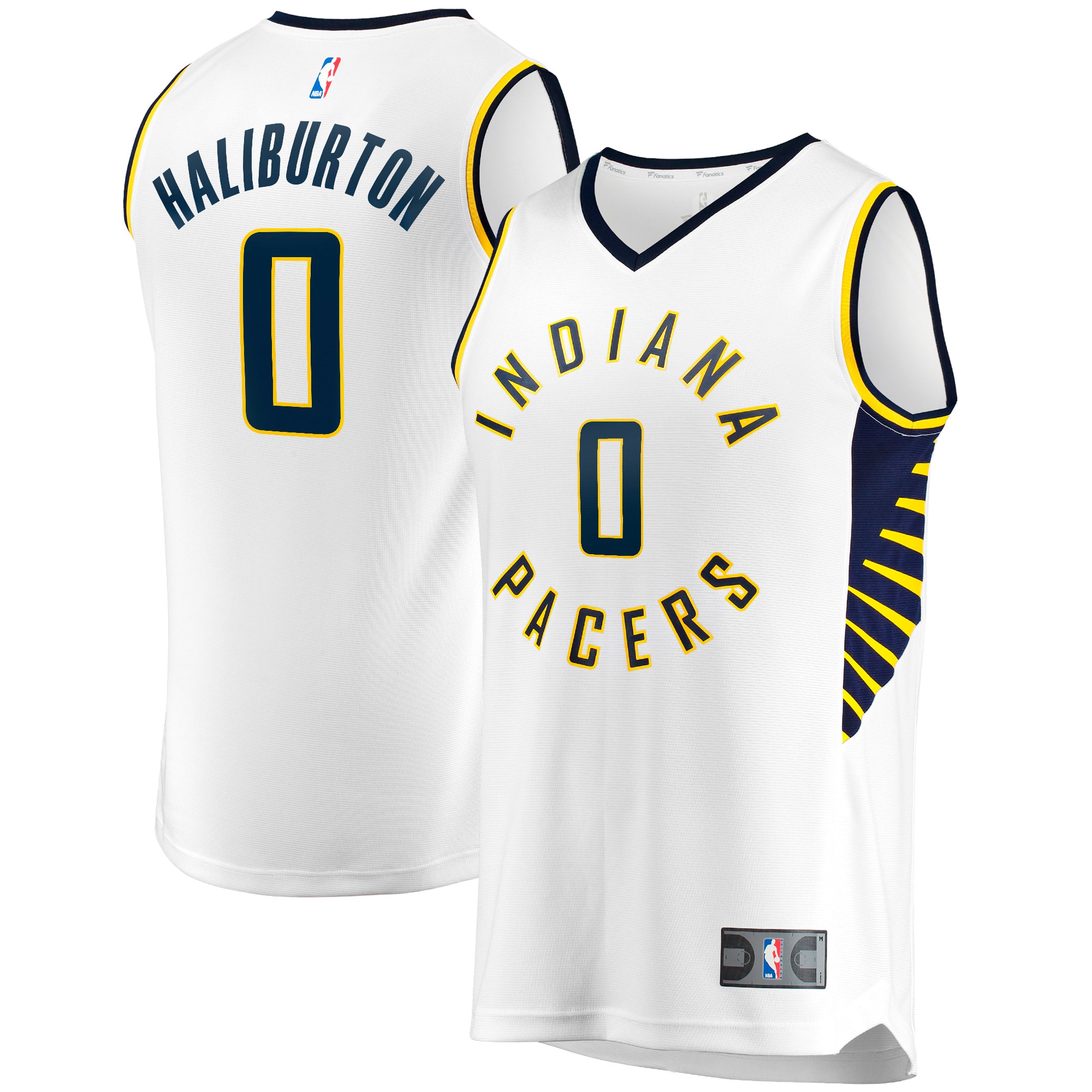 NBA men8217s indiana pacers tyrese haliburton fanatics white fast break replica jersey – association edition Collection - Official Jerseys & Hats | NBA Store