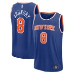 NBA men8217s new york knicks og anunoby fanatics blue fast break replica player jersey – icon edition Collection - Official Jerseys & Hats | NBA Store