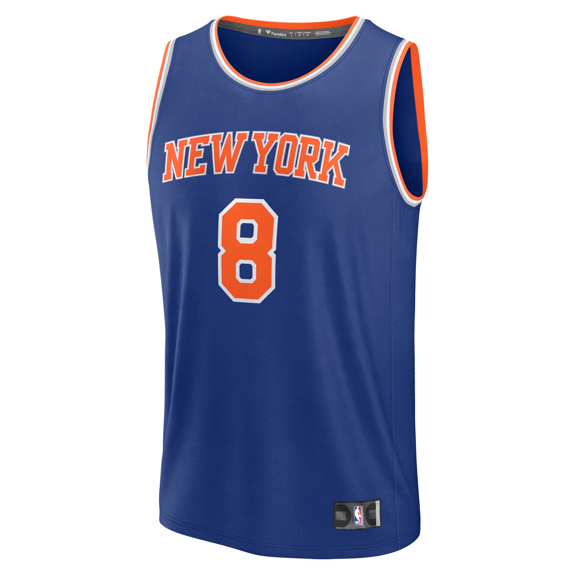 NBA men8217s new york knicks og anunoby fanatics blue fast break replica player jersey – icon edition Collection - Official Jerseys & Hats | NBA Store