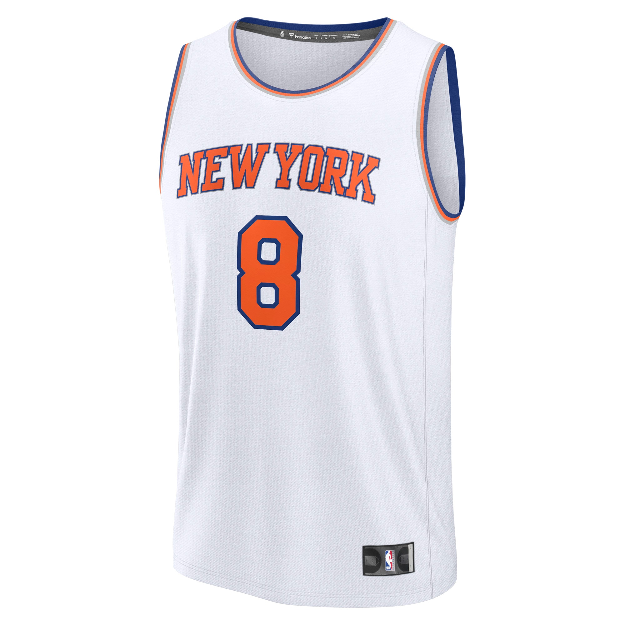 NBA men8217s new york knicks og anunoby fanatics white fast break replica player jersey – association edition Collection - Official Jerseys & Hats | NBA Store