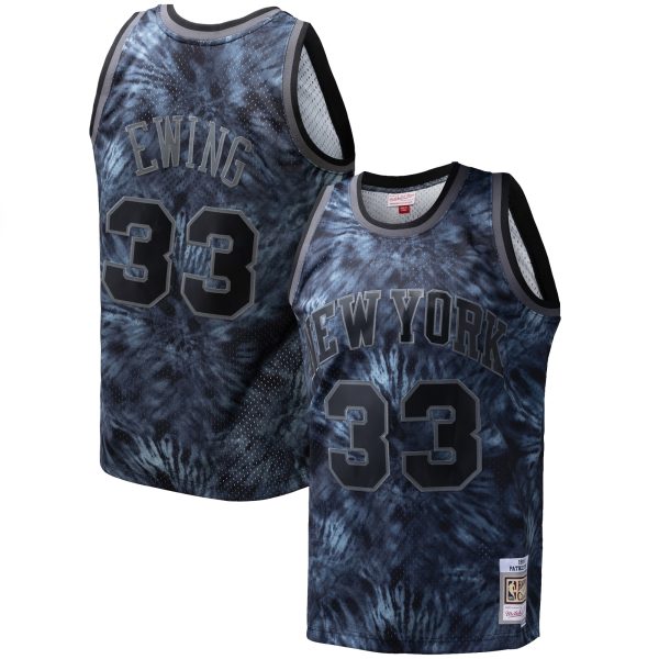 NBA men8217s new york knicks patrick ewing mitchell amp ness black hardwood classics 199192 tie-dye swingman jersey Collection - Official Jerseys & Hats | NBA Store