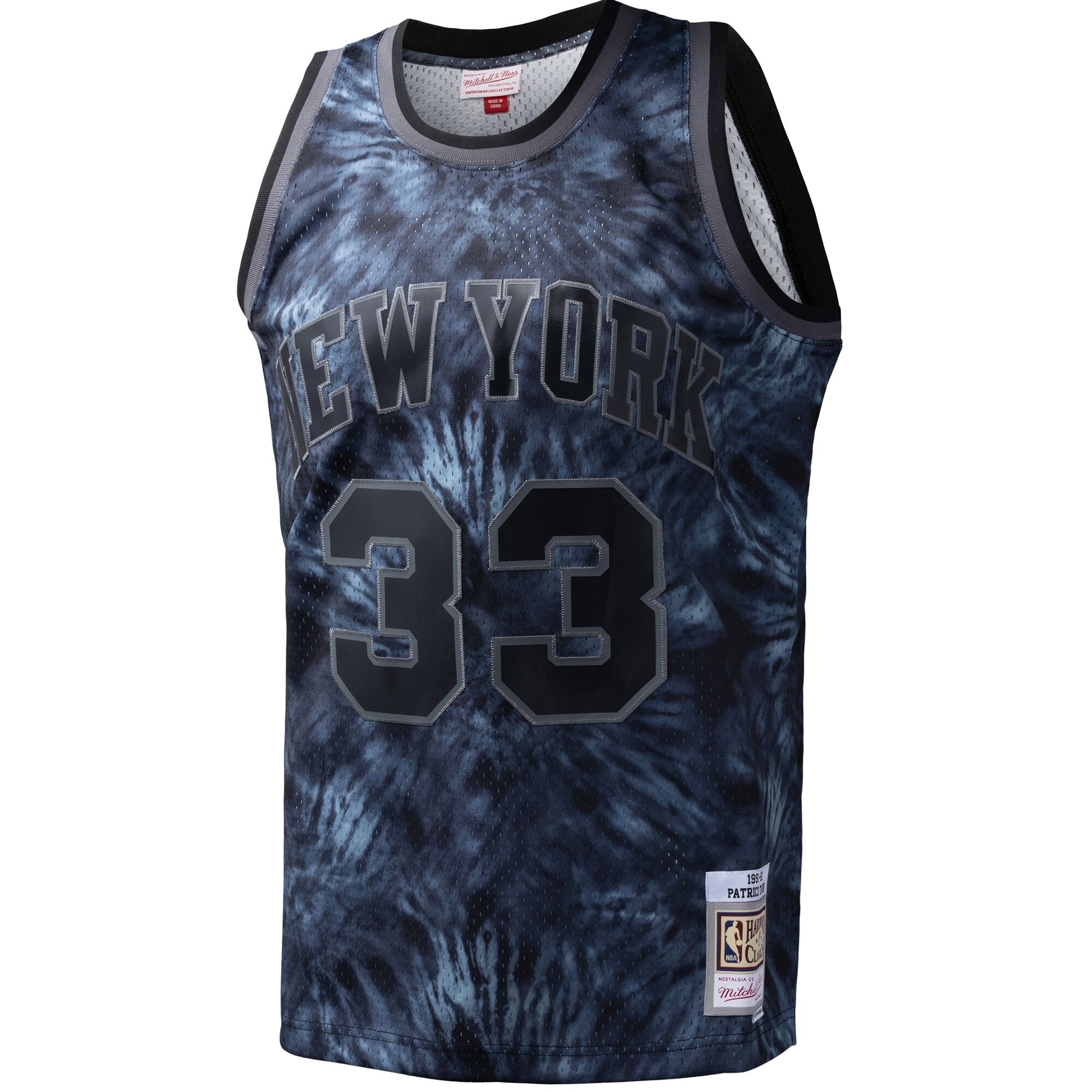 NBA men8217s new york knicks patrick ewing mitchell amp ness black hardwood classics 199192 tie-dye swingman jersey Collection - Official Jerseys & Hats | NBA Store