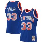 NBA men8217s new york knicks patrick ewing mitchell amp ness blue 199192 hardwood classics nba 75th anniversary diamond swingman jersey Collection - Official Jerseys & Hats | NBA Store