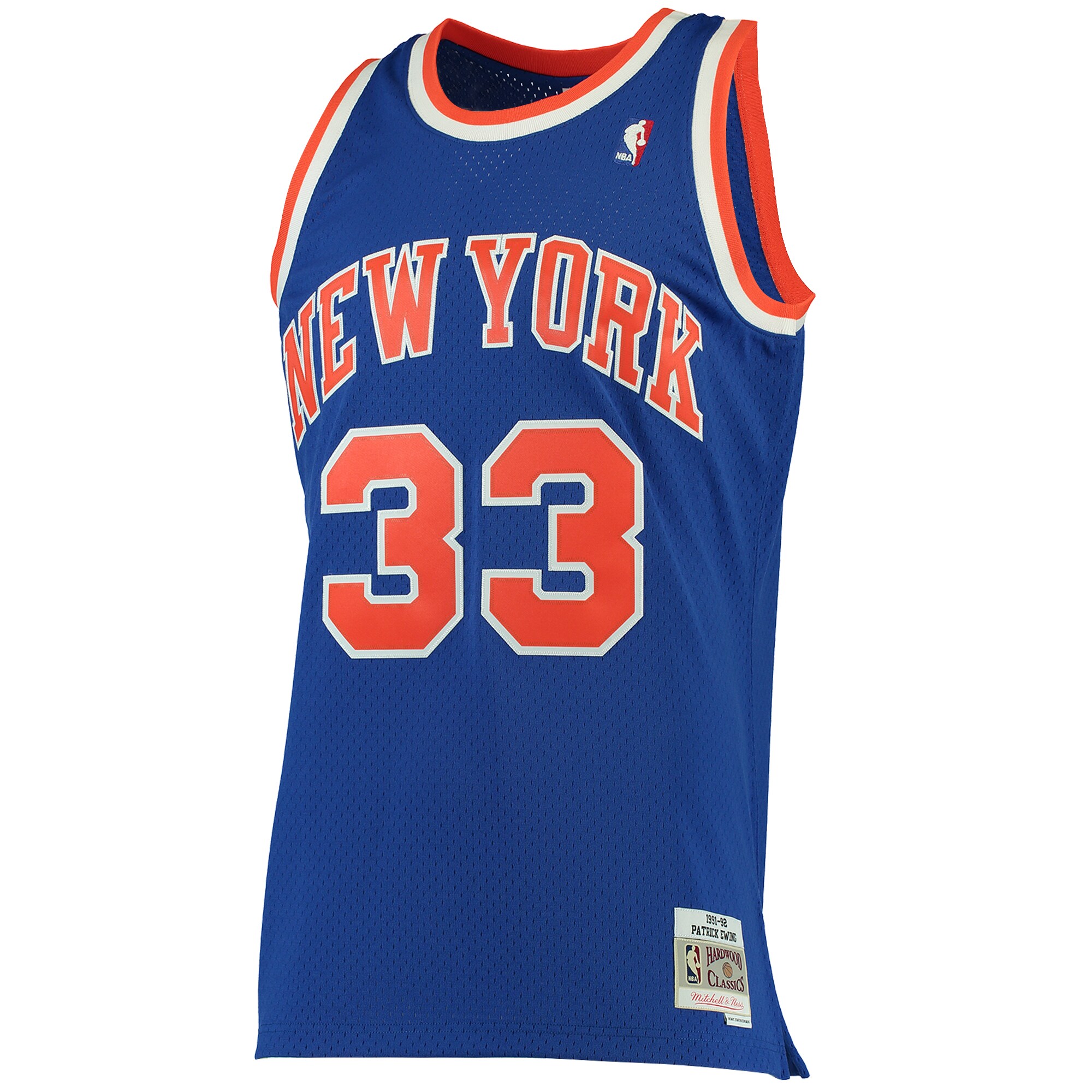 NBA men8217s new york knicks patrick ewing mitchell amp ness blue 199192 hardwood classics swingman jersey Collection - Official Jerseys & Hats | NBA Store