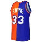 NBA men8217s new york knicks patrick ewing mitchell amp ness blueorange hardwood classics 199192 split swingman jersey Collection - Official Jerseys & Hats | NBA Store