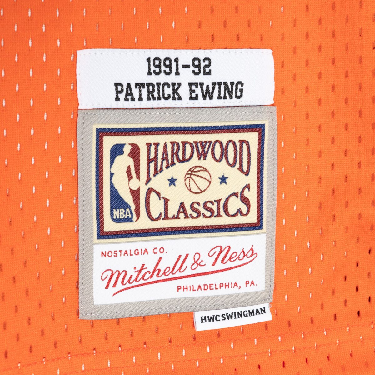 NBA men8217s new york knicks patrick ewing mitchell amp ness blueorange hardwood classics 199192 split swingman jersey Collection - Official Jerseys & Hats | NBA Store