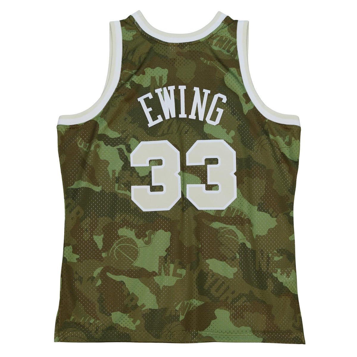 NBA men8217s new york knicks patrick ewing mitchell amp ness camo hardwood classics 199192 ghost green swingman jersey Collection - Official Jerseys & Hats | NBA Store