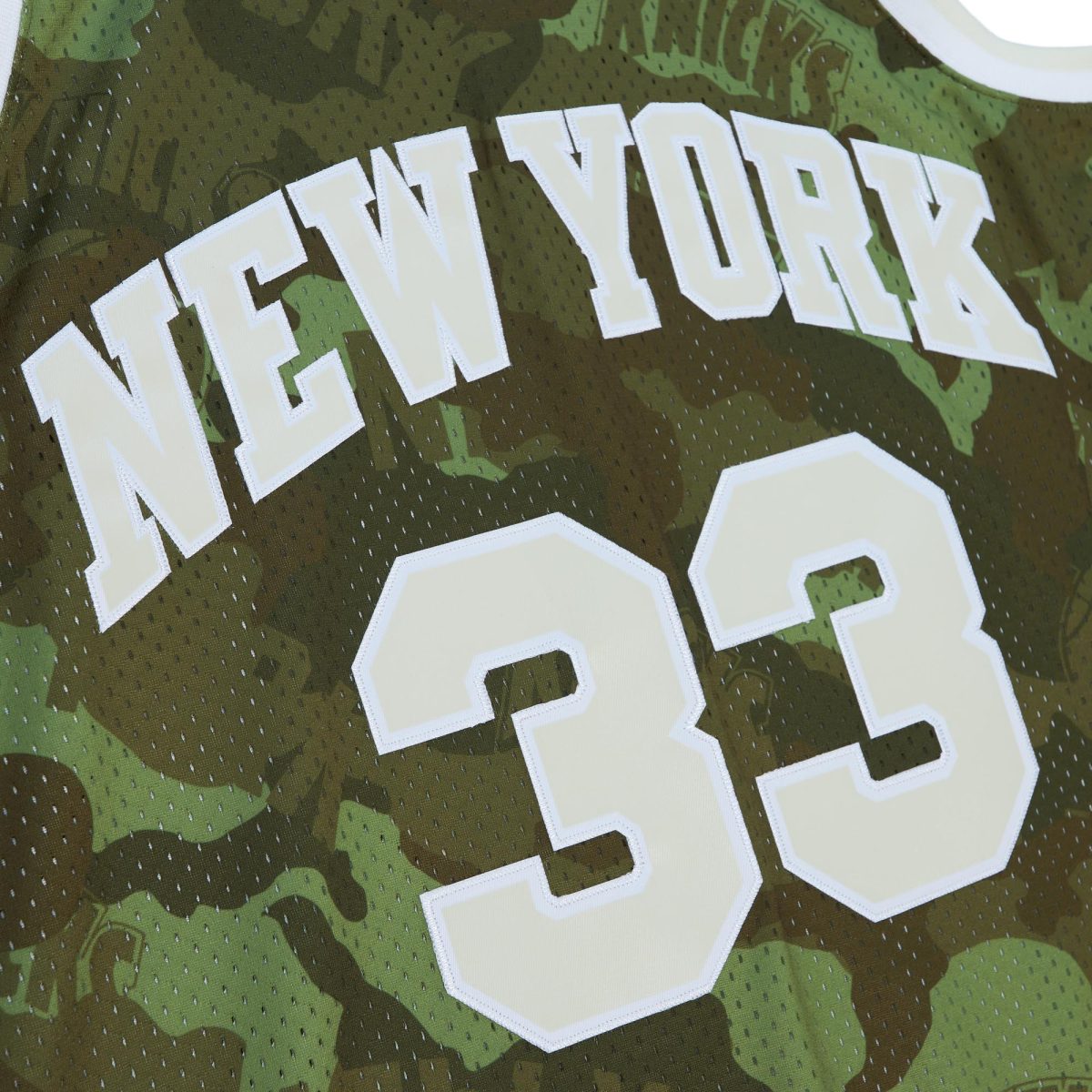NBA men8217s new york knicks patrick ewing mitchell amp ness camo hardwood classics 199192 ghost green swingman jersey Collection - Official Jerseys & Hats | NBA Store