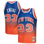 NBA men8217s new york knicks patrick ewing mitchell amp ness orangeroyal 199192 hardwood classics fadeaway swingman player jersey Collection - Official Jerseys & Hats | NBA Store