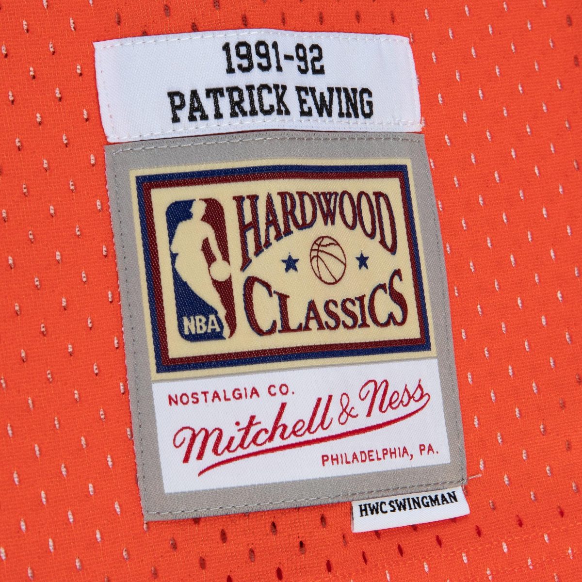NBA men8217s new york knicks patrick ewing mitchell amp ness orangeroyal 199192 hardwood classics fadeaway swingman player jersey Collection - Official Jerseys & Hats | NBA Store